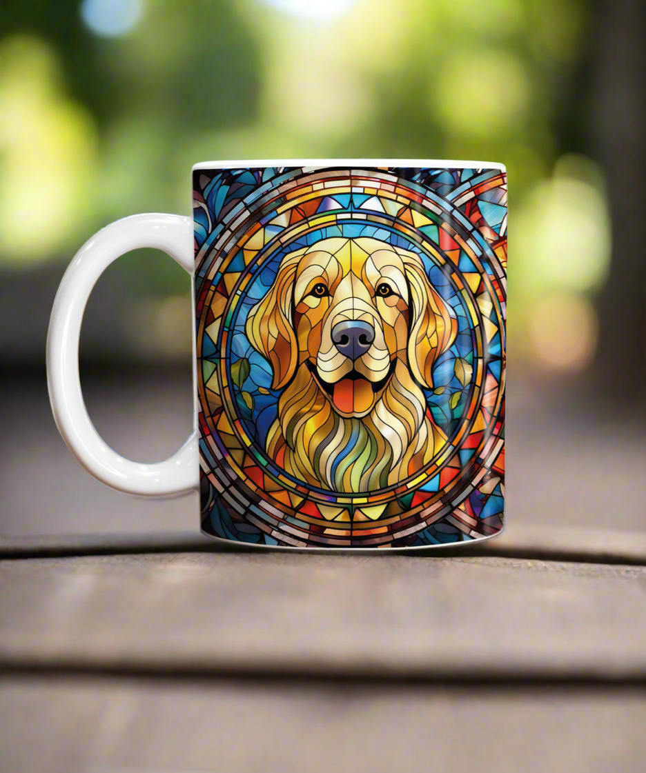 Golden Retriever Suncatcher Artwork Ceramic Mug