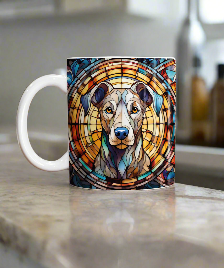 Greyhound Grey Suncatcher Artwork Ceramic Mug