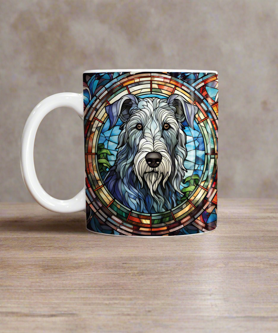 Irish Wolfhound Suncatcher Artwork Ceramic Mug