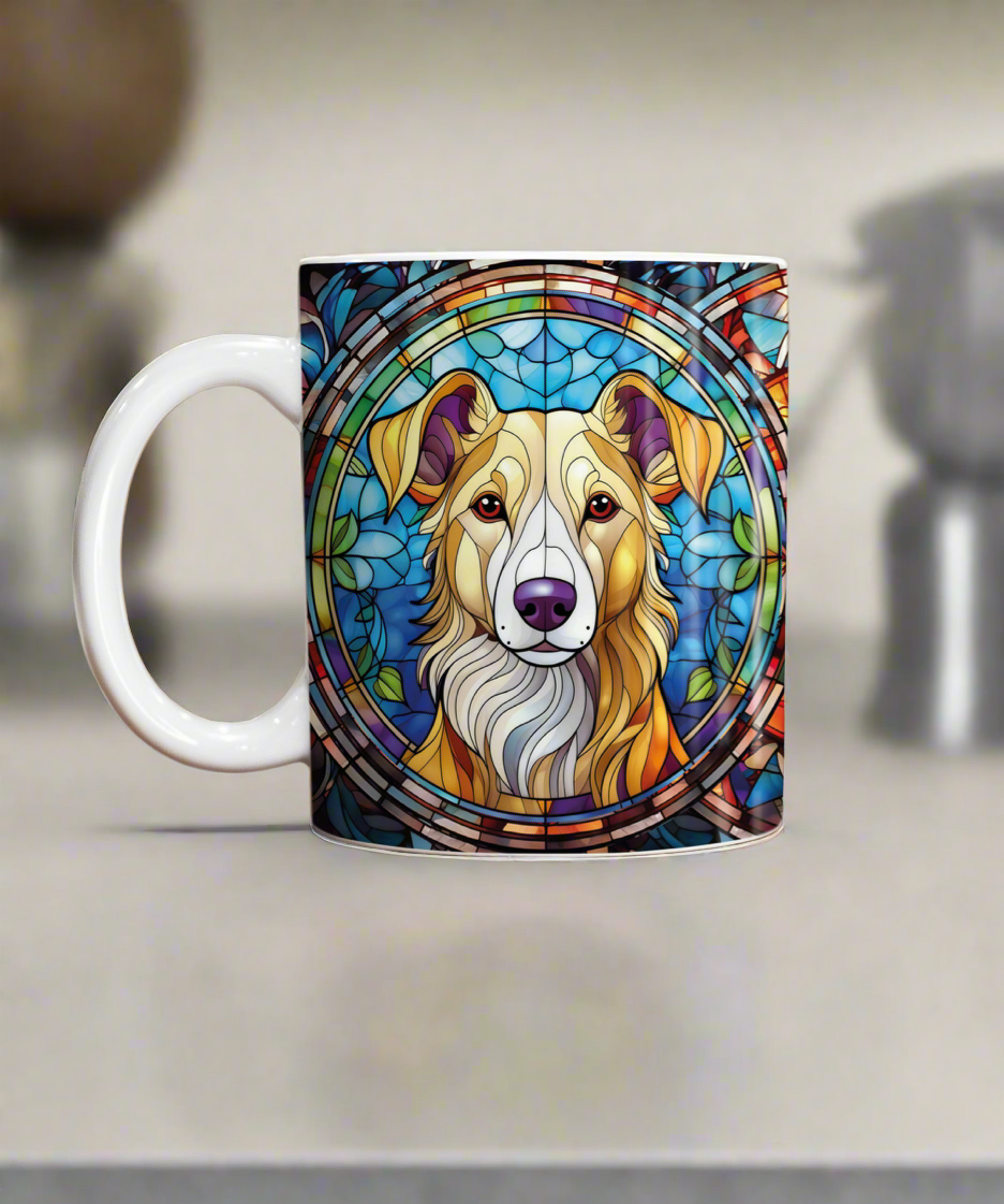 Lurcher Suncatcher Artwork Ceramic Mug