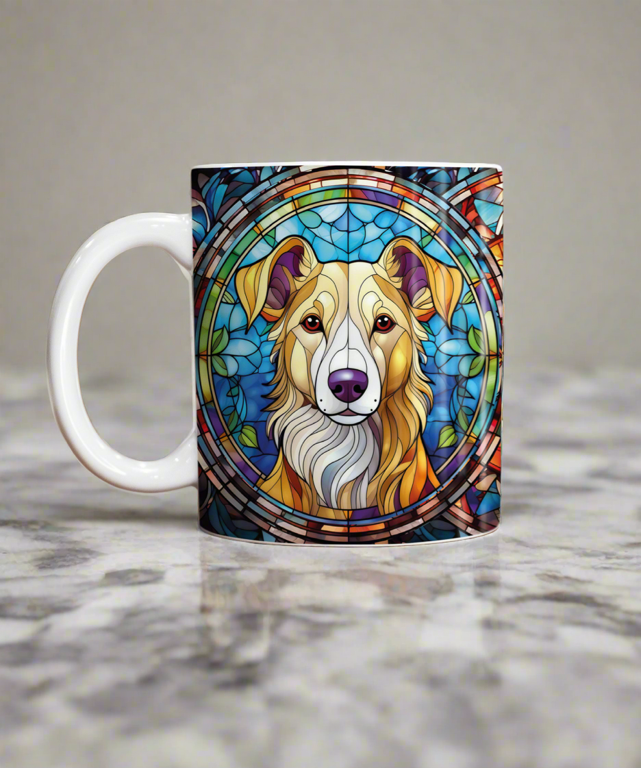 Lurcher Suncatcher Artwork Ceramic Mug