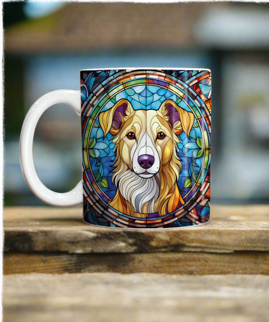 Lurcher Suncatcher Artwork Ceramic Mug