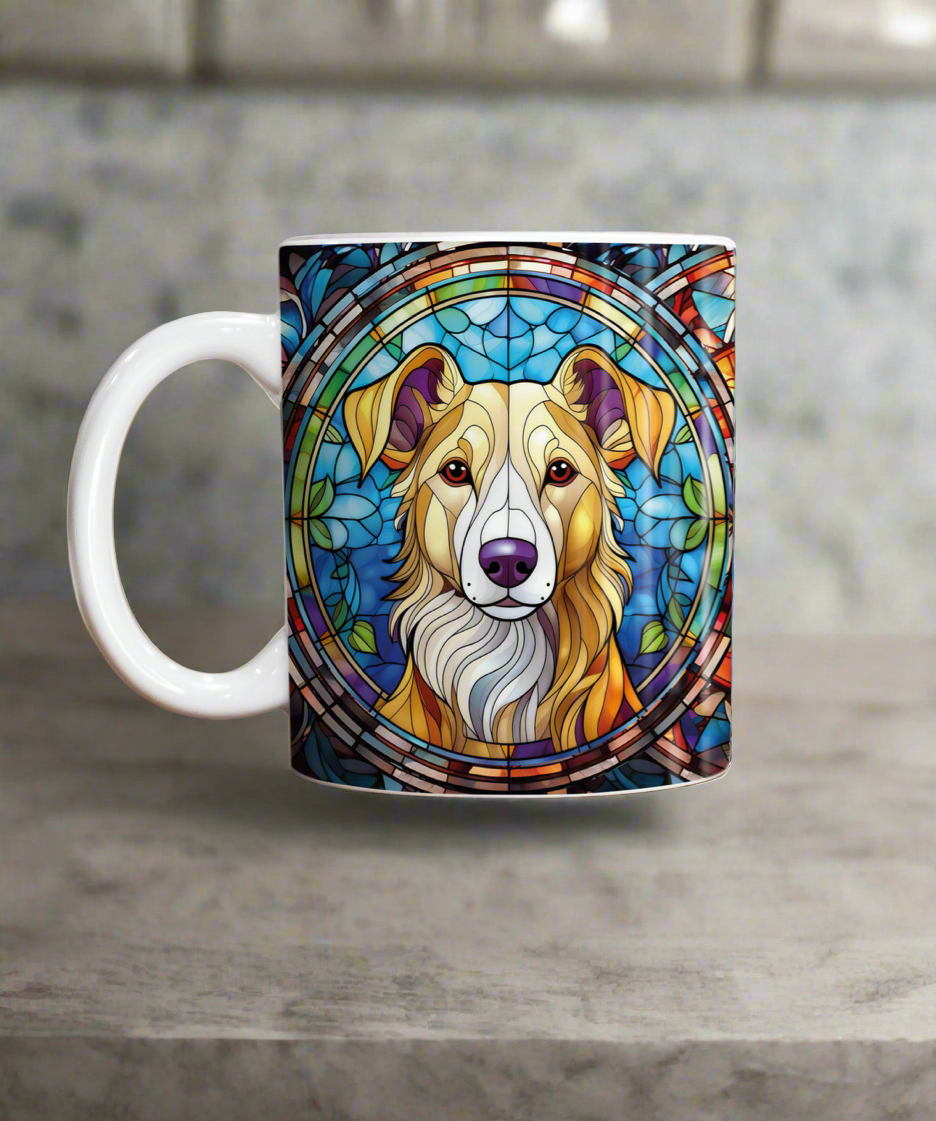 Lurcher Suncatcher Artwork Ceramic Mug