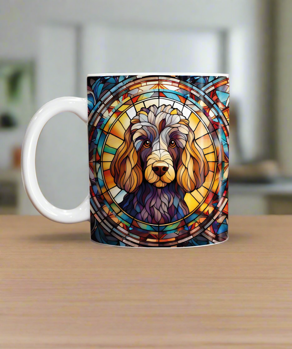 Poodle Suncatcher Artwork Ceramic Mug