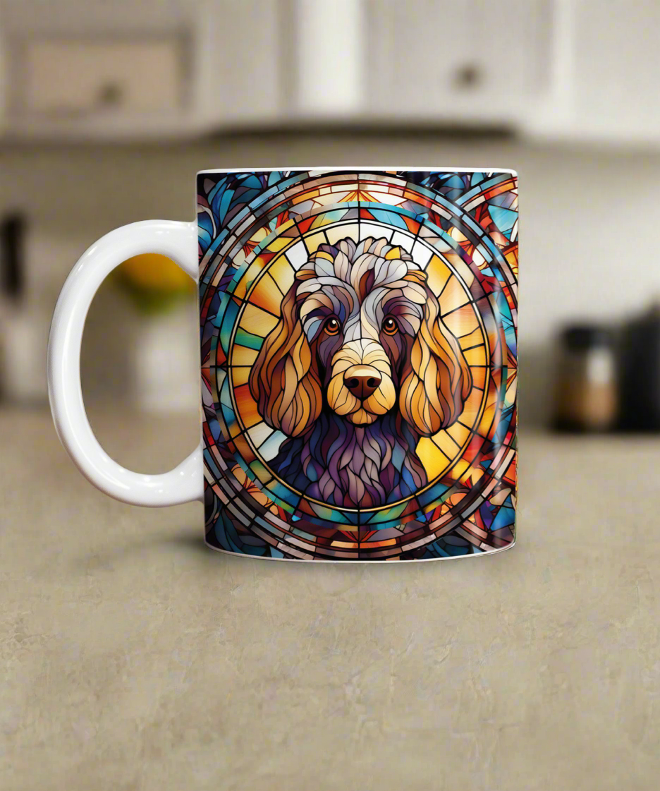 Poodle Suncatcher Artwork Ceramic Mug