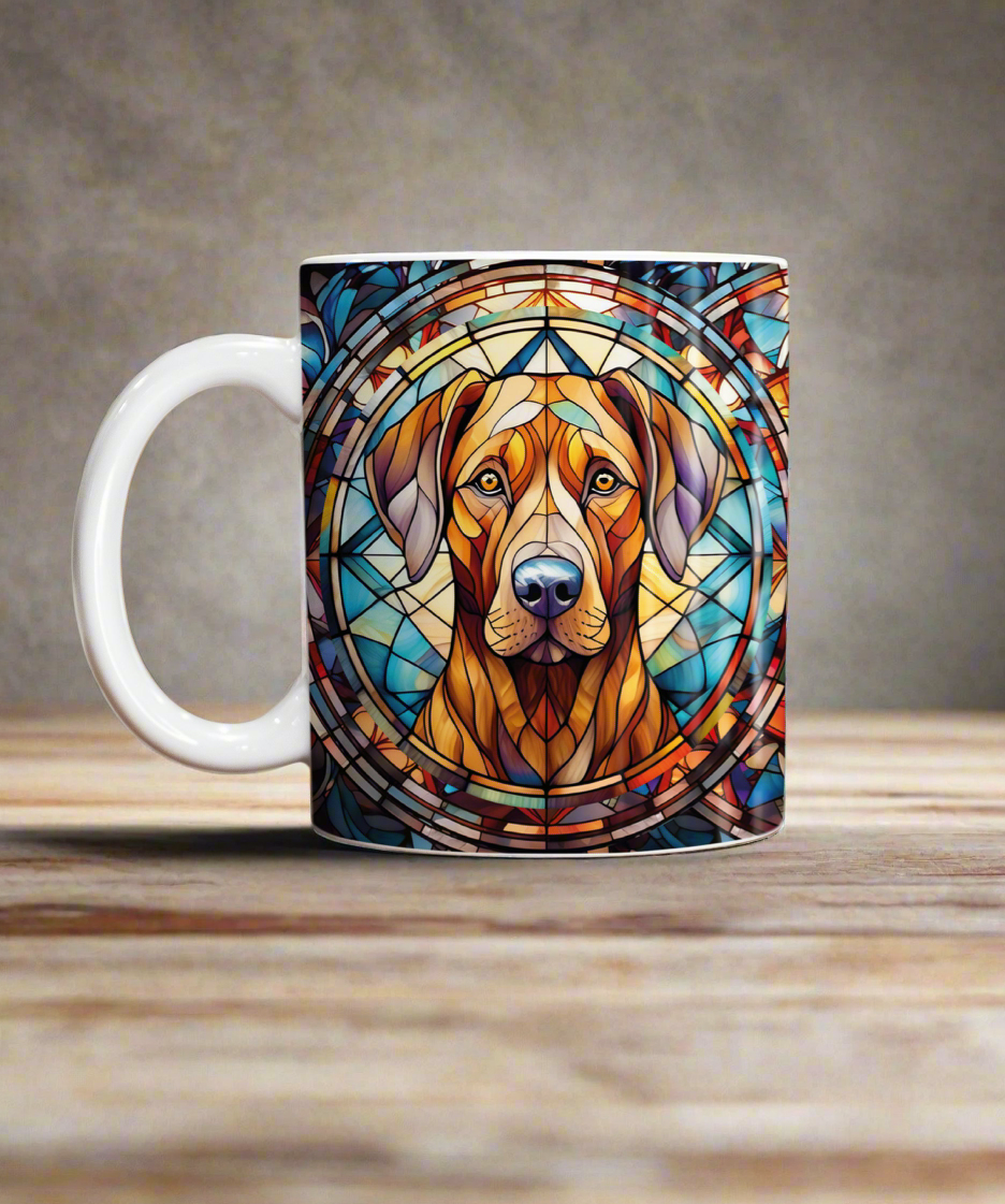 Rhodesian Ridgeback Suncatcher Artwork Ceramic Mug