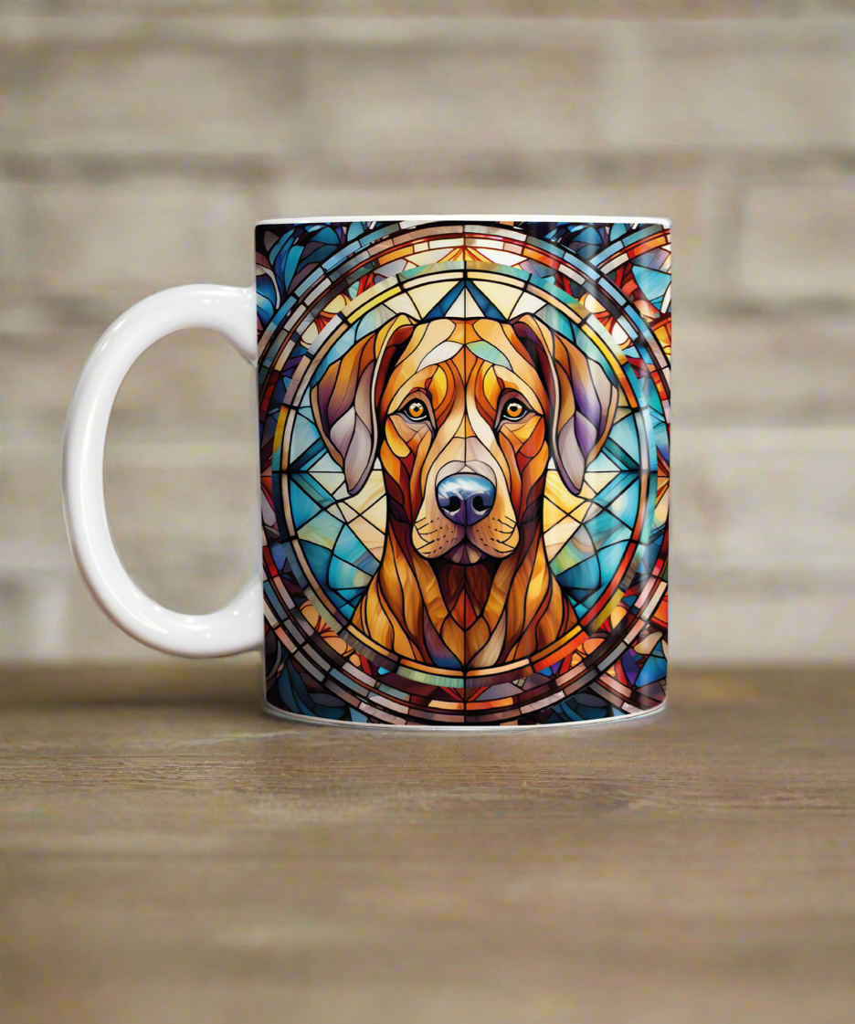 Rhodesian Ridgeback Suncatcher Artwork Ceramic Mug