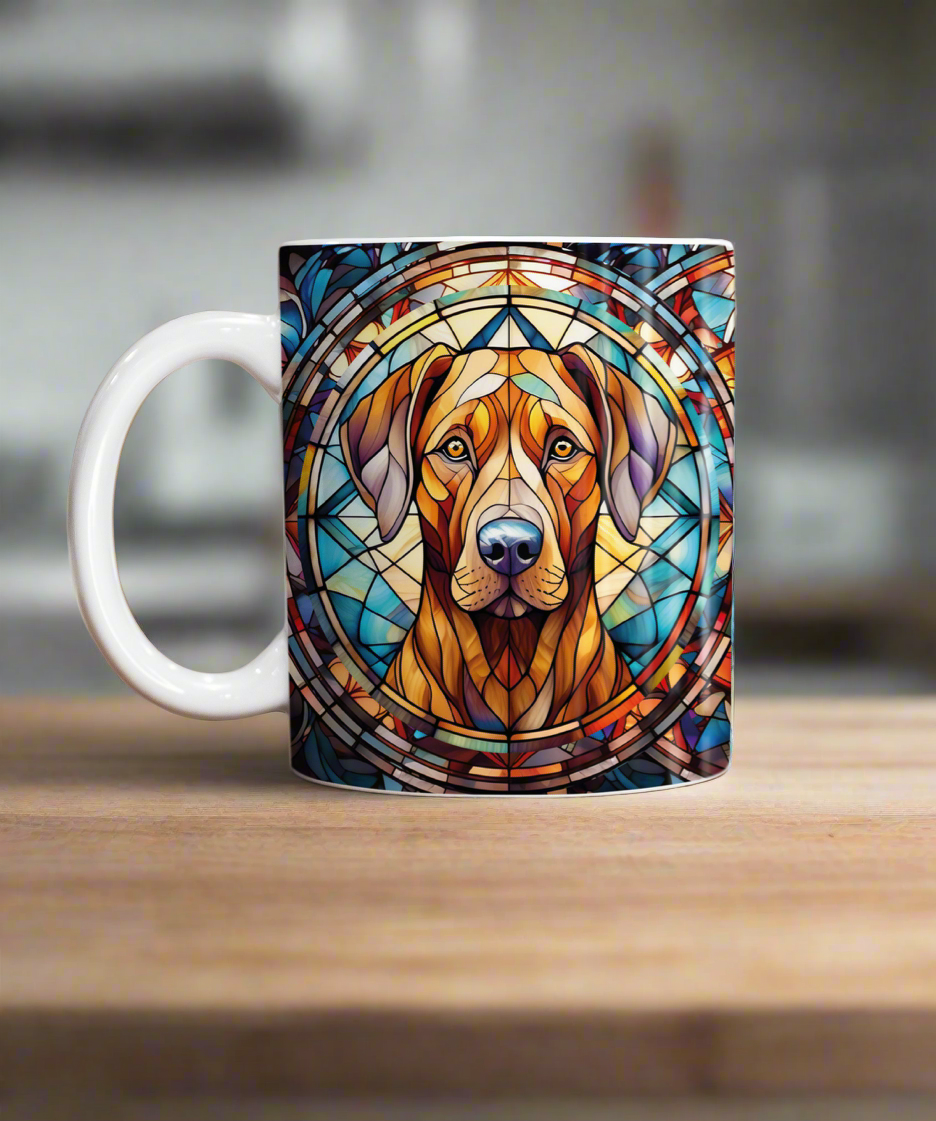 Rhodesian Ridgeback Suncatcher Artwork Ceramic Mug