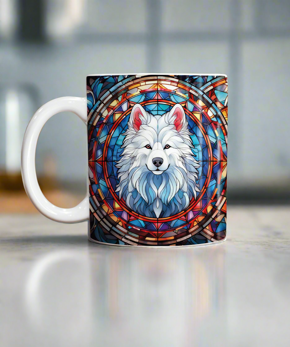 Samoyed Suncatcher Artwork Ceramic Mug