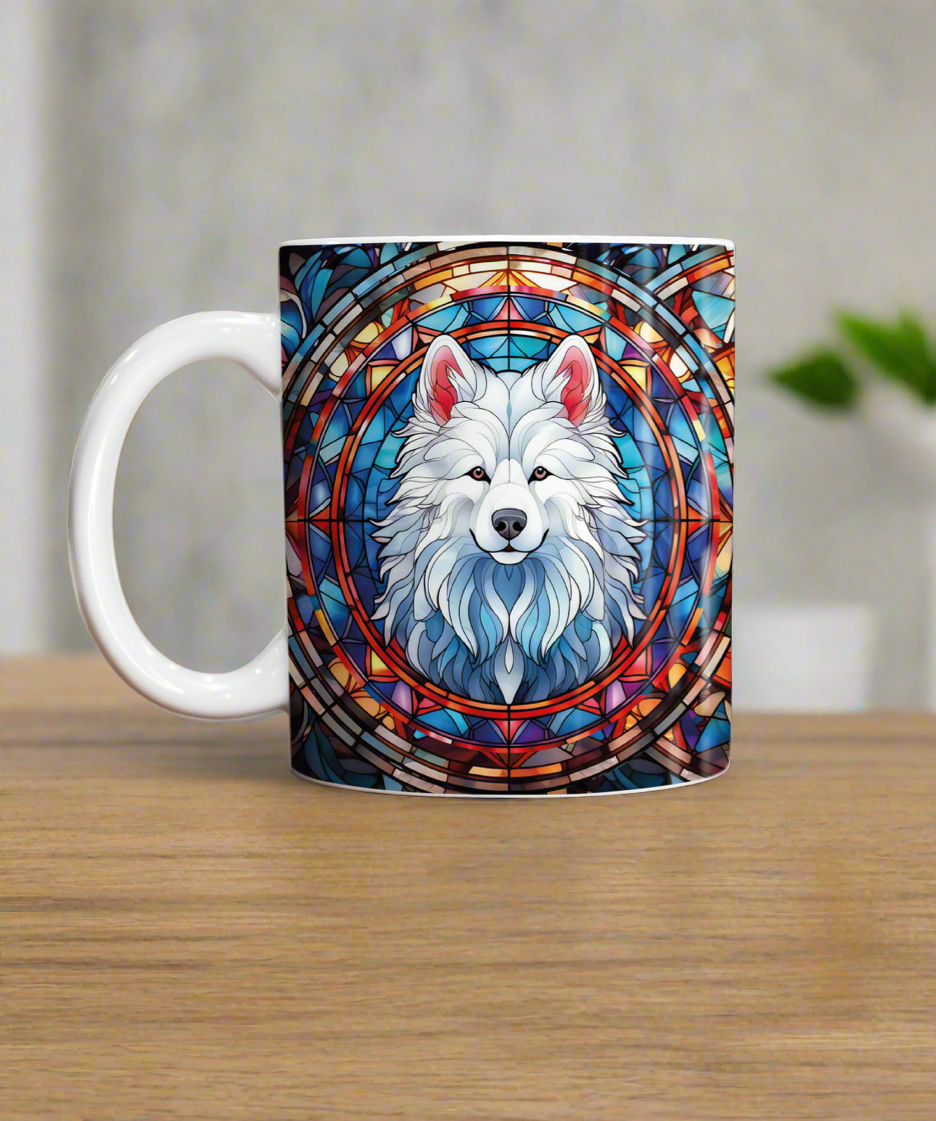 Samoyed Suncatcher Artwork Ceramic Mug