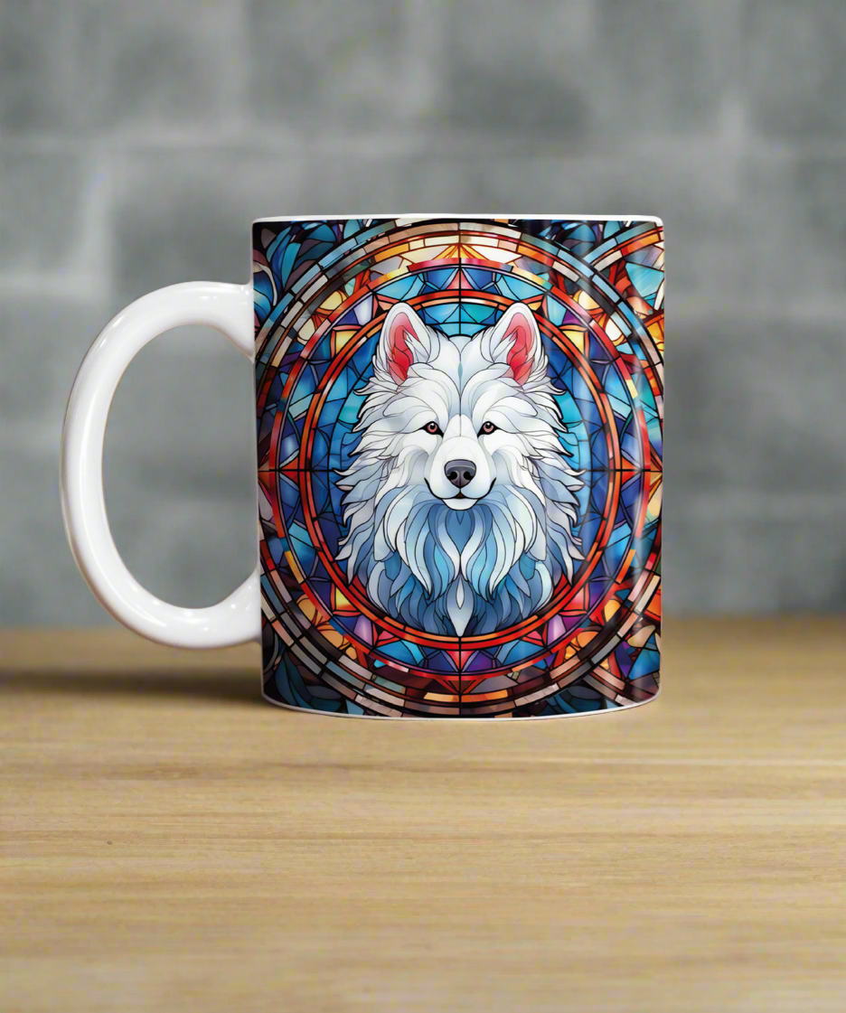 Samoyed Suncatcher Artwork Ceramic Mug