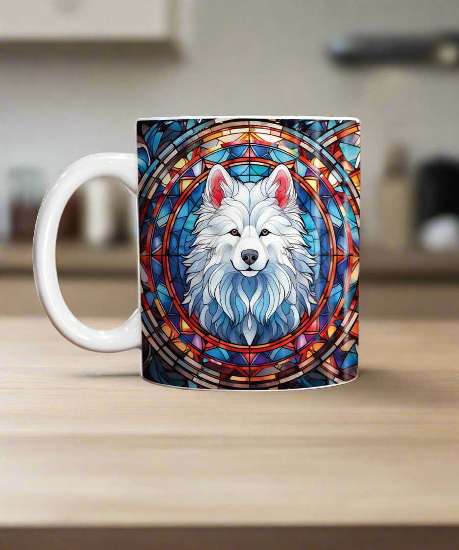 Samoyed Suncatcher Artwork Ceramic Mug