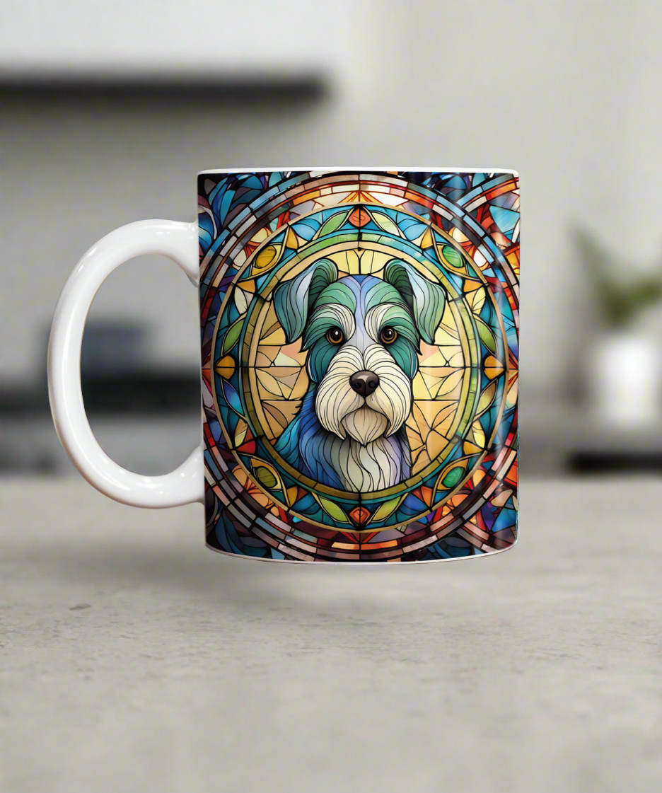 Schnauzer Suncatcher Artwork Ceramic Mug