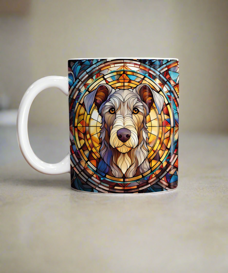 Scottish Deerhound Suncatcher Artwork Ceramic Mug