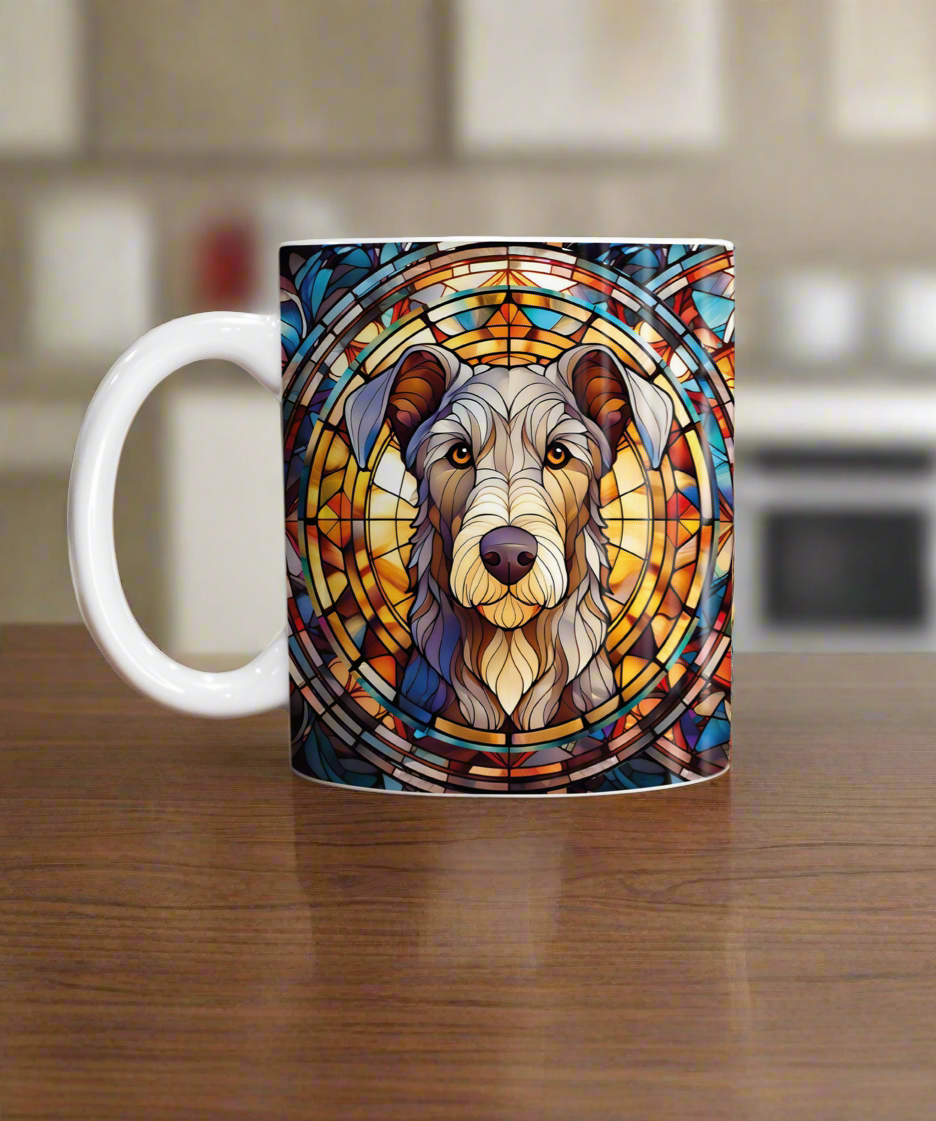 Scottish Deerhound Suncatcher Artwork Ceramic Mug