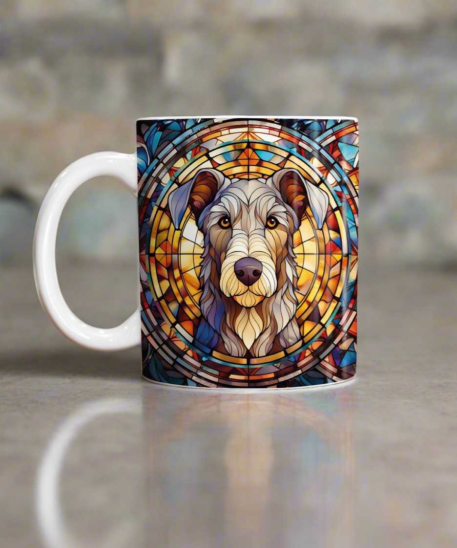 Scottish Deerhound Suncatcher Artwork Ceramic Mug