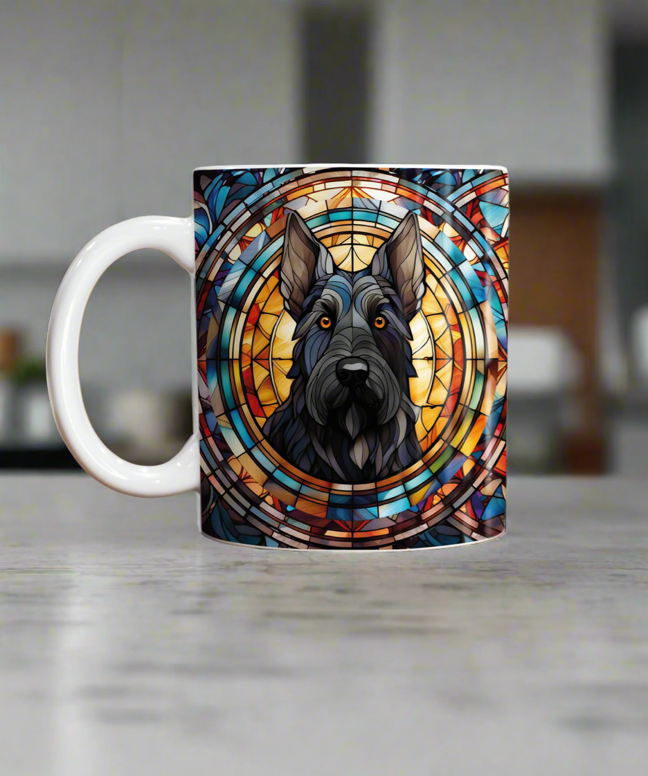 Scottish Terrier Suncatcher Artwork Ceramic Mug