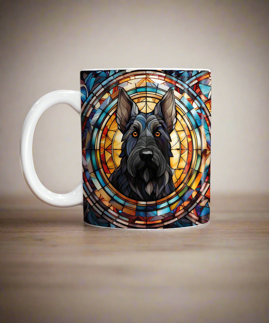 Scottish Terrier Suncatcher Artwork Ceramic Mug