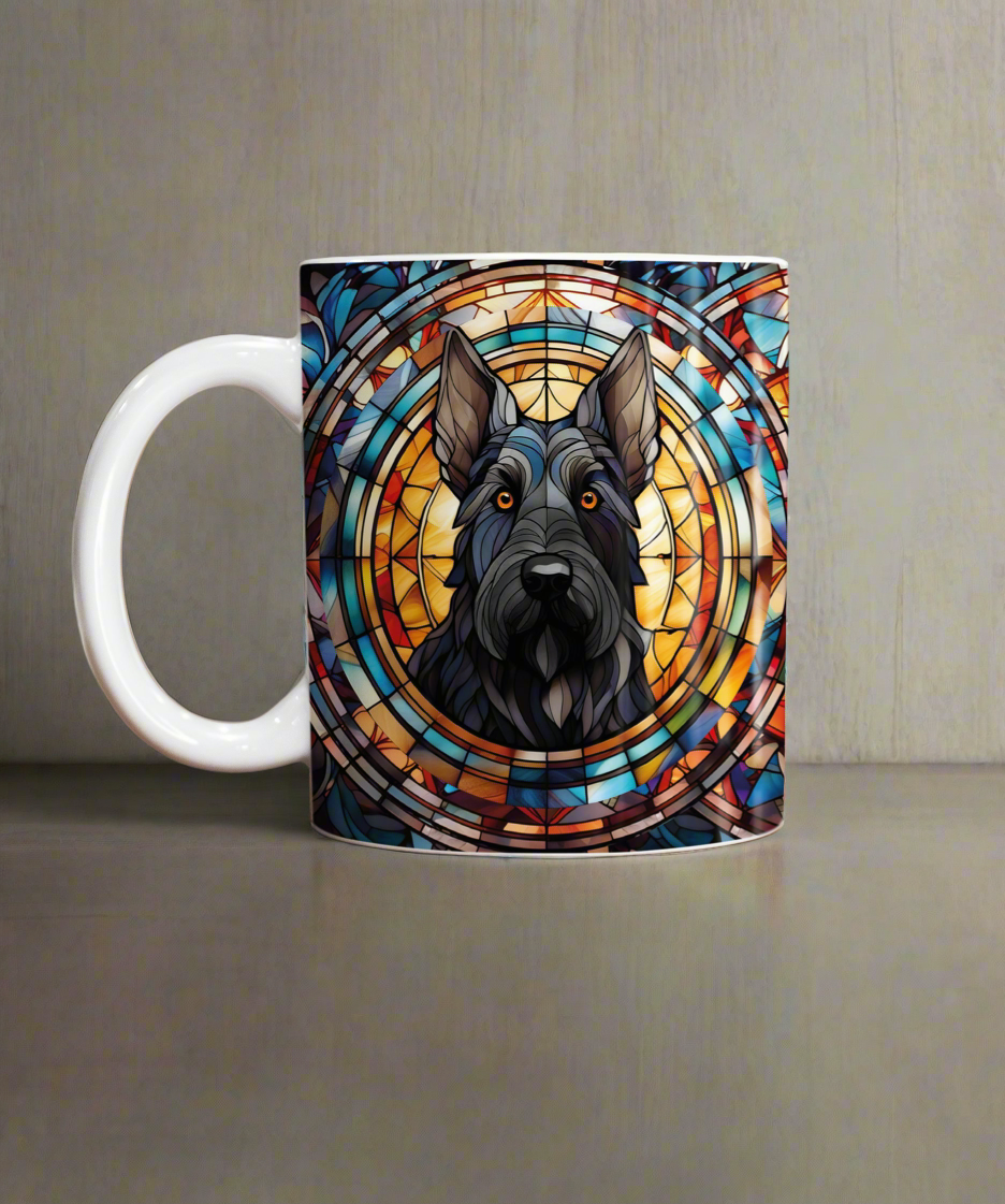 Scottish Terrier Suncatcher Artwork Ceramic Mug