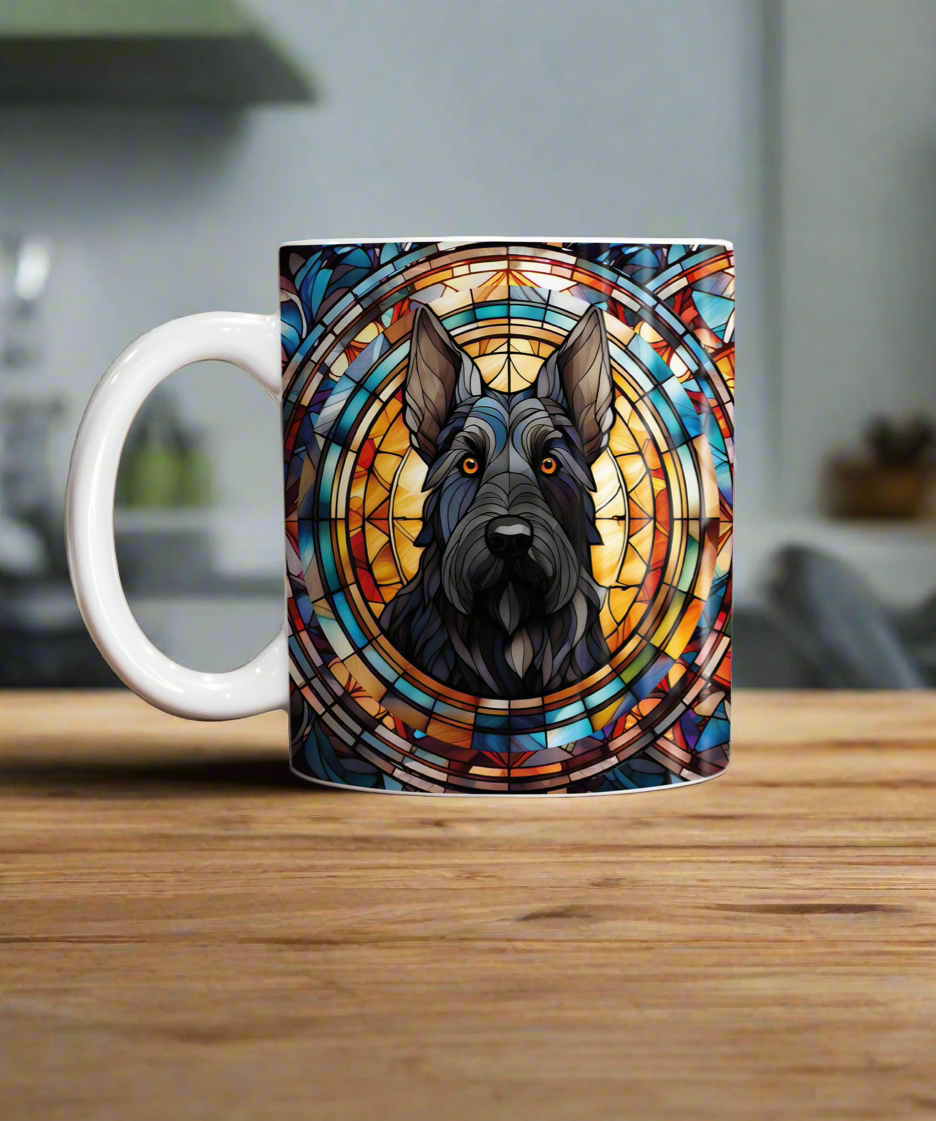 Scottish Terrier Suncatcher Artwork Ceramic Mug