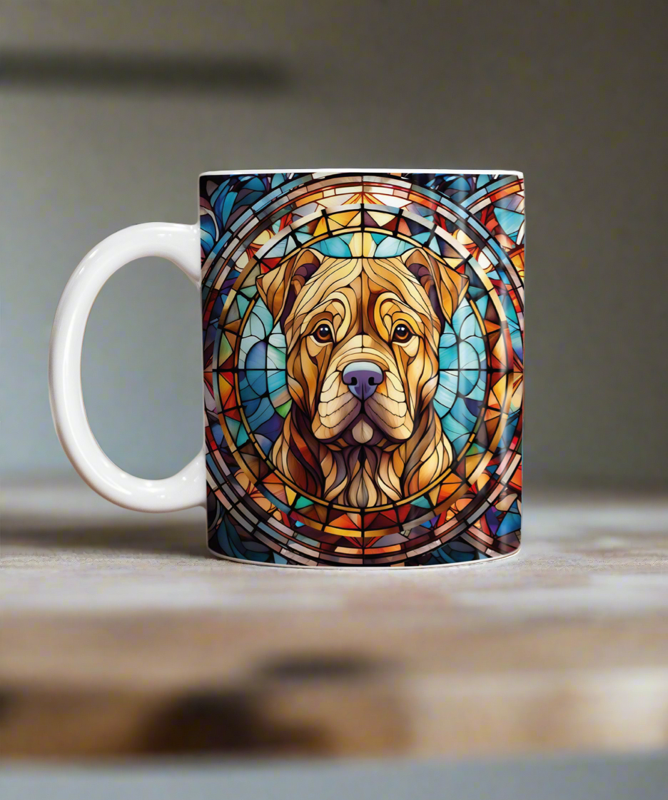 Shar Pei Suncatcher Artwork Ceramic Mug