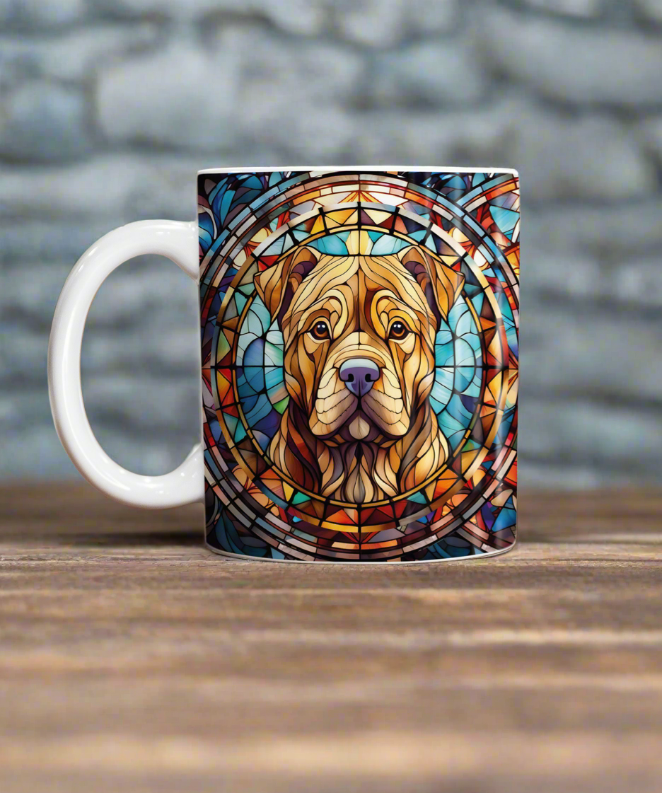 Shar Pei Suncatcher Artwork Ceramic Mug