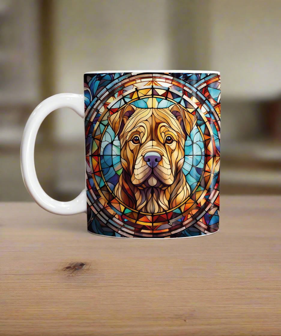 Shar Pei Suncatcher Artwork Ceramic Mug