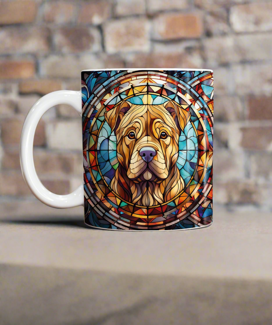 Shar Pei Suncatcher Artwork Ceramic Mug