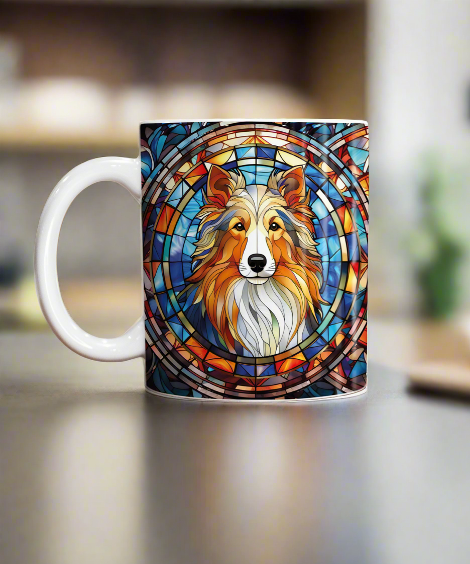 Sheltie Suncatcher Artwork Ceramic Mug