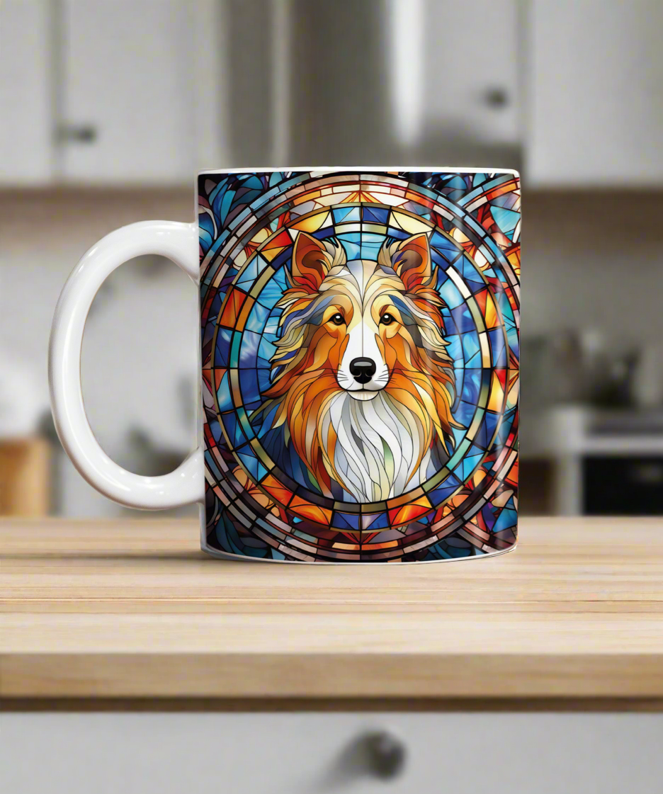 Sheltie Suncatcher Artwork Ceramic Mug