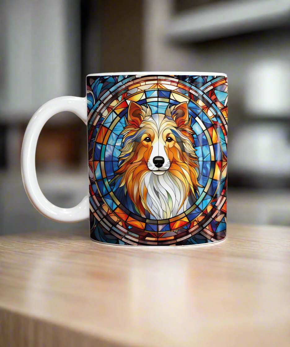 Sheltie Suncatcher Artwork Ceramic Mug