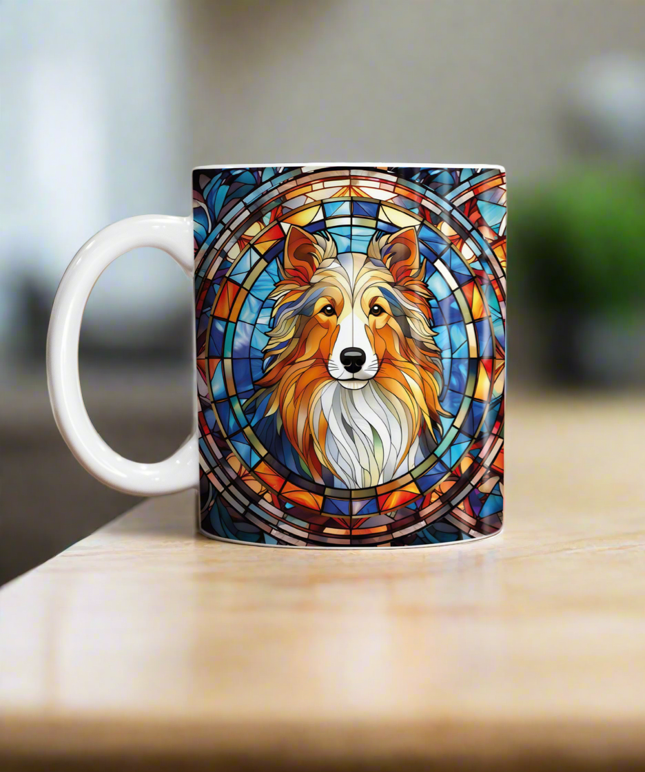 Sheltie Suncatcher Artwork Ceramic Mug