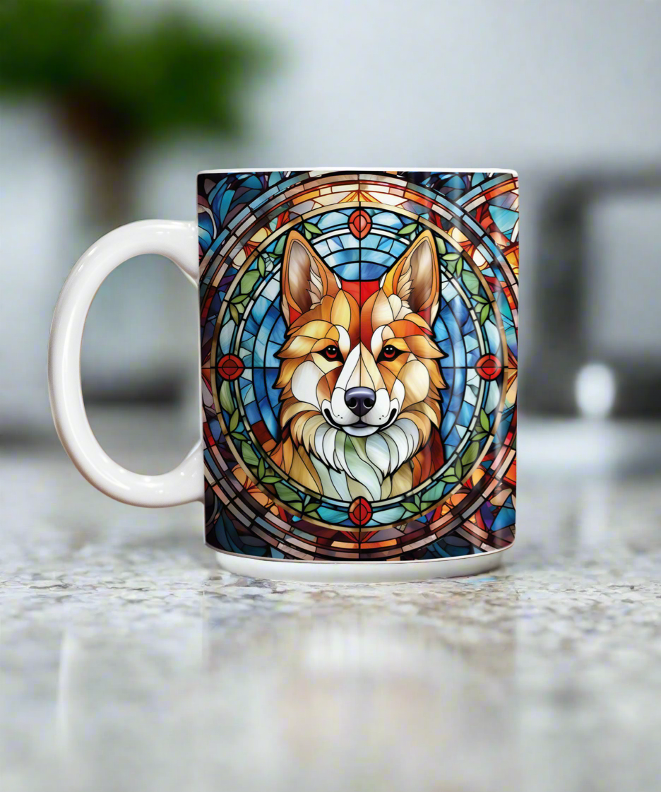 Shiba Inu Suncatcher Artwork Ceramic Mug