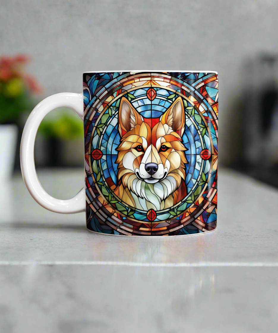 Shiba Inu Suncatcher Artwork Ceramic Mug