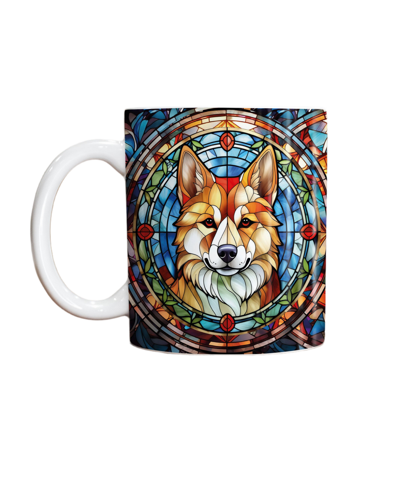 Shiba Inu Suncatcher Artwork Ceramic Mug