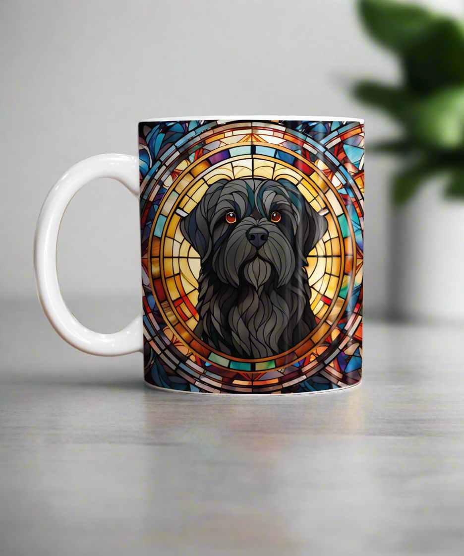 Shih Tzu Black Suncatcher Artwork Ceramic Mug