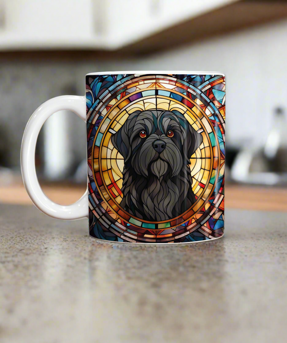 Shih Tzu Black Suncatcher Artwork Ceramic Mug