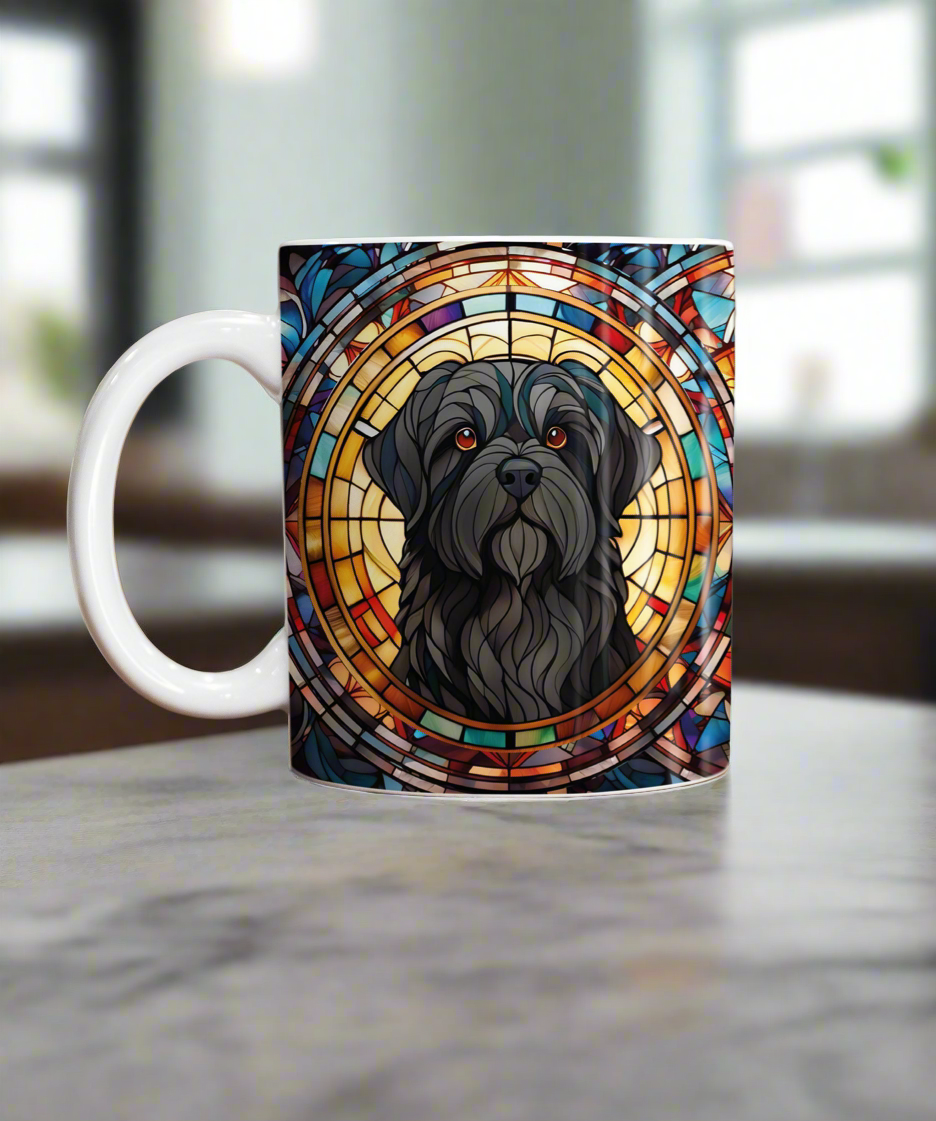 Shih Tzu Black Suncatcher Artwork Ceramic Mug