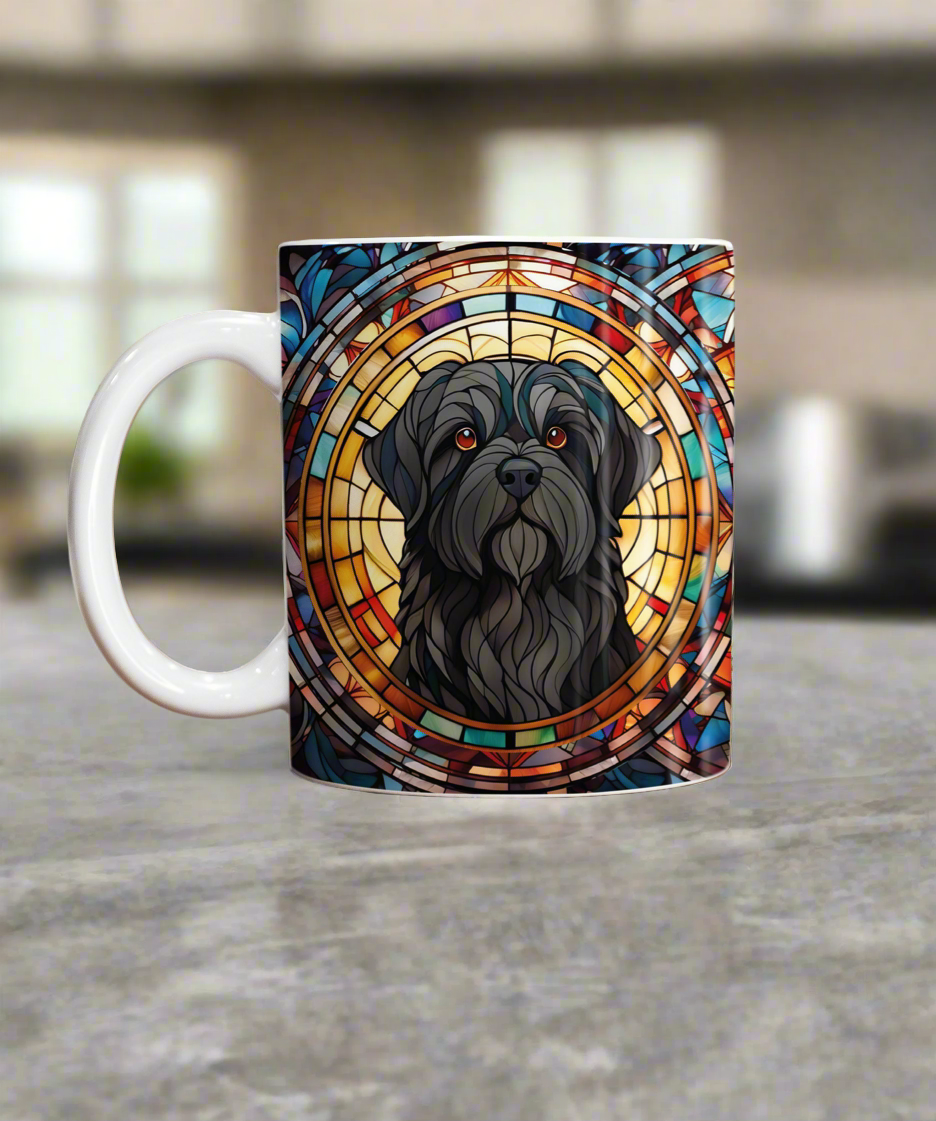 Shih Tzu Black Suncatcher Artwork Ceramic Mug