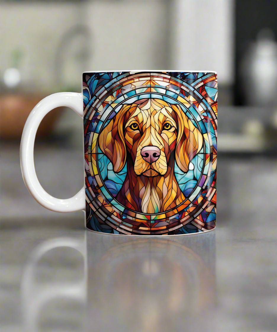 Vizsla Suncatcher Artwork Ceramic Mug