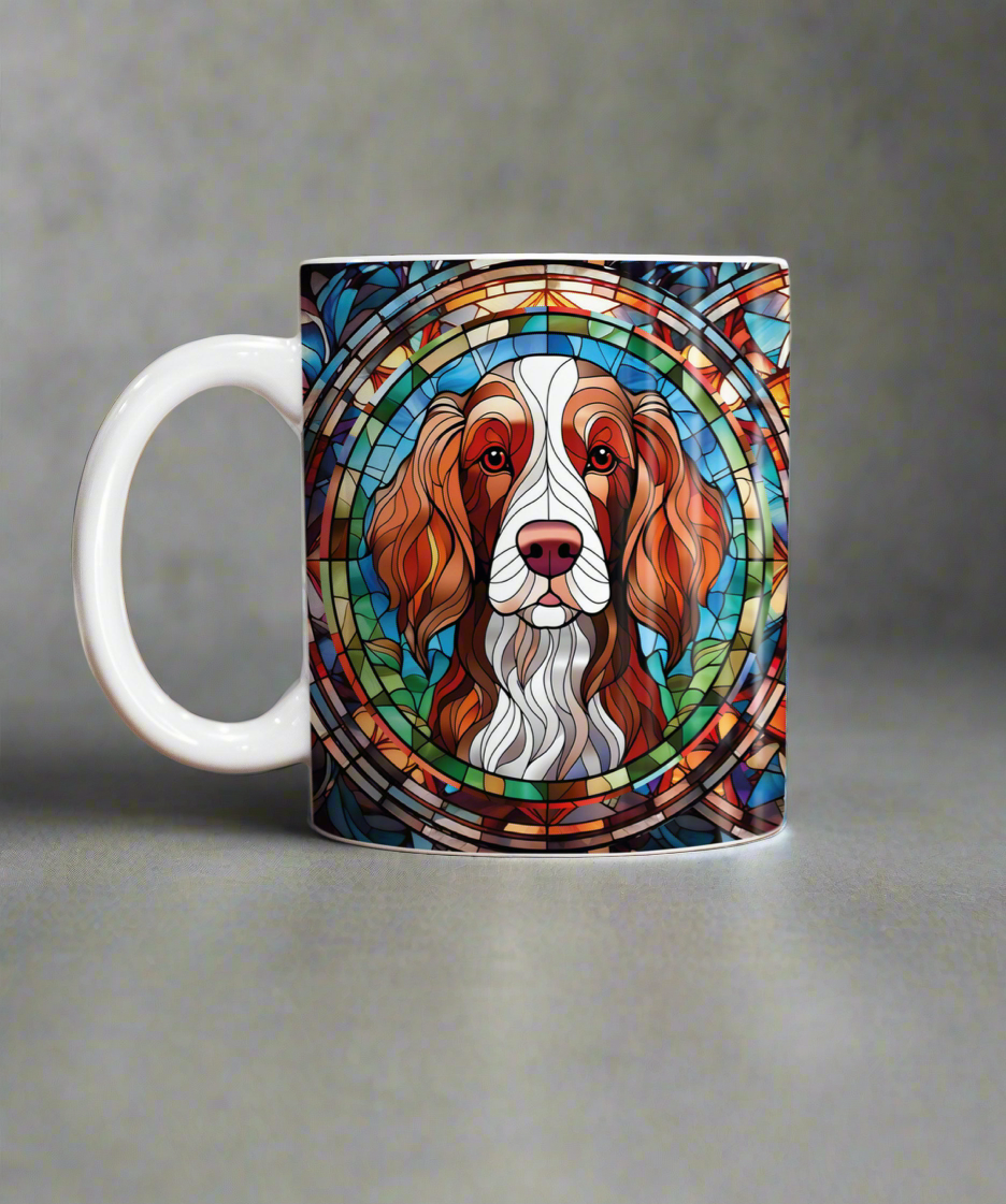 Welsh Springer Suncatcher Artwork Ceramic Mug