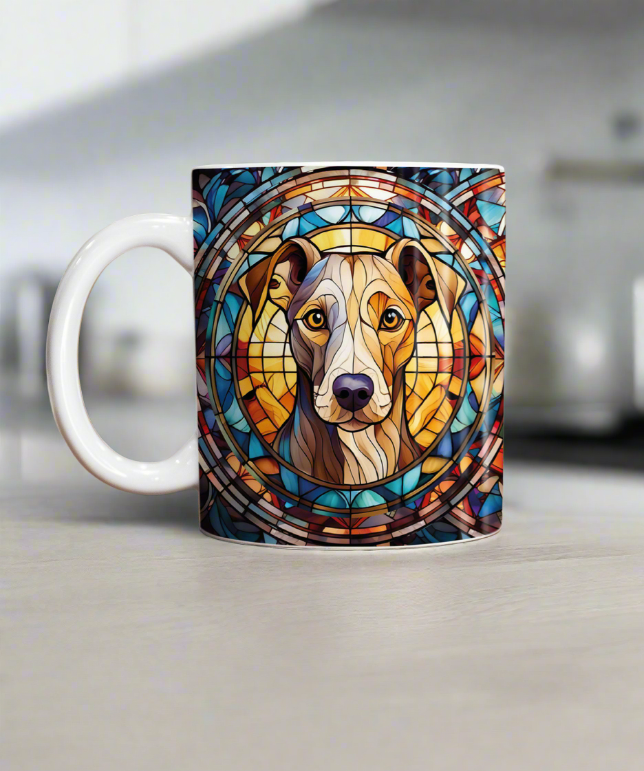 Whippet Suncatcher Artwork Ceramic Mug