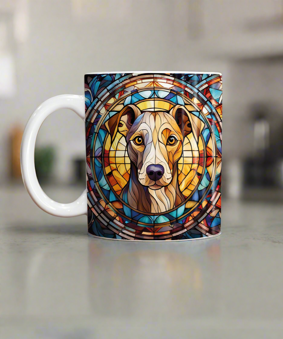 Whippet Suncatcher Artwork Ceramic Mug