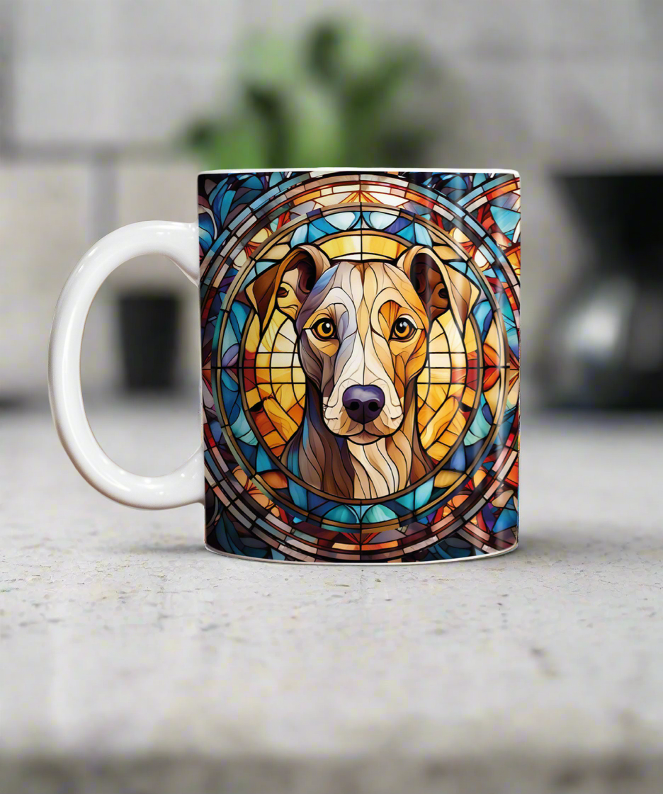 Whippet Suncatcher Artwork Ceramic Mug