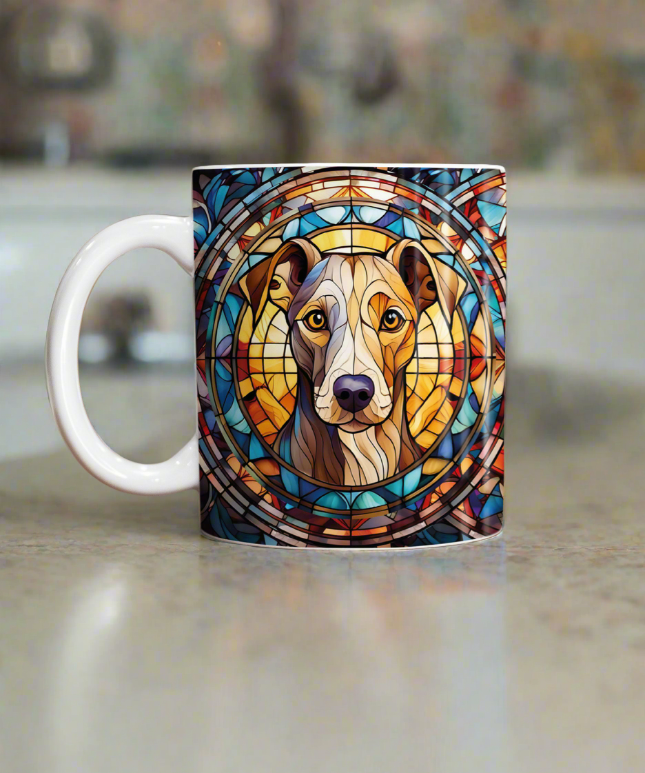 Whippet Suncatcher Artwork Ceramic Mug