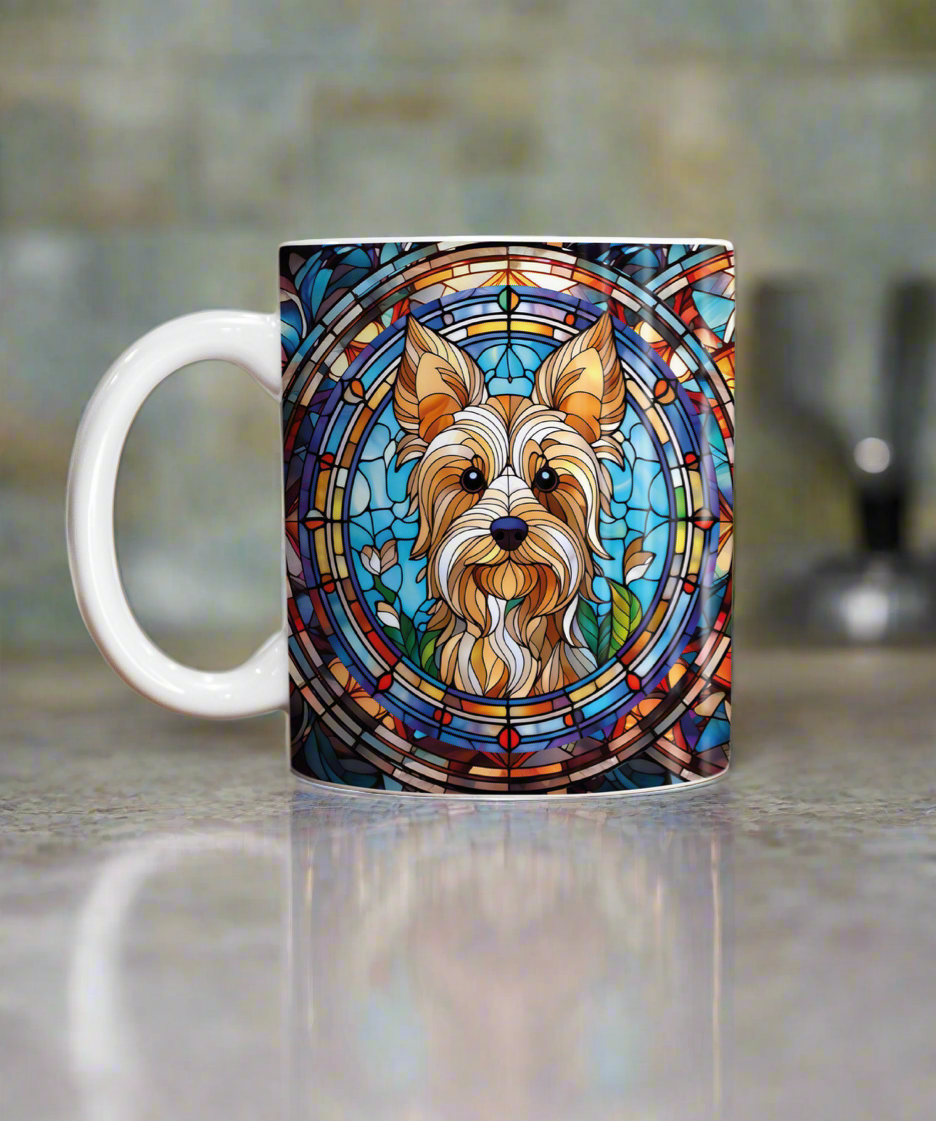 Yorkshire Terrier Suncatcher Artwork Ceramic Mug