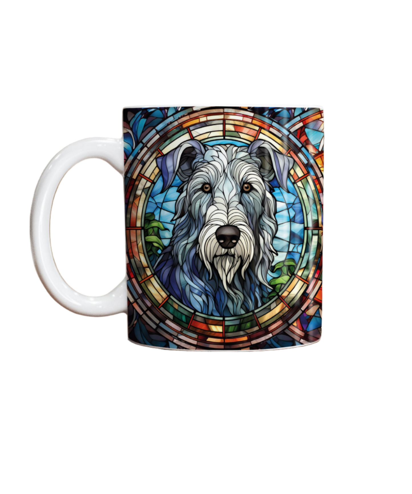 Irish Wolfhound Suncatcher Artwork Ceramic Mug