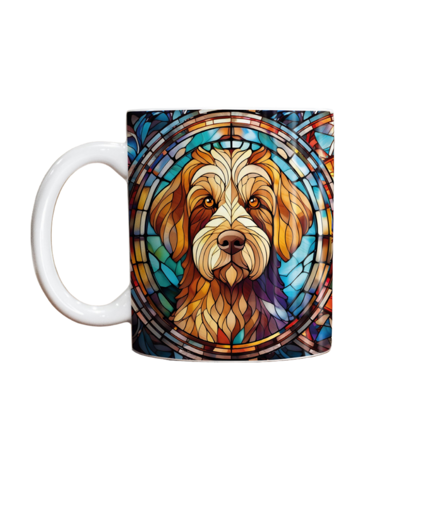 Labradoodle Suncatcher Artwork Ceramic Mug