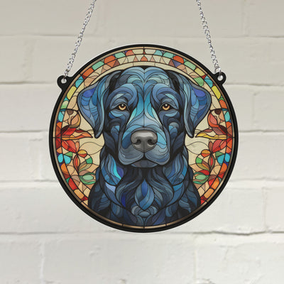 Labrador Black Stained Glass Effect Suncatcher