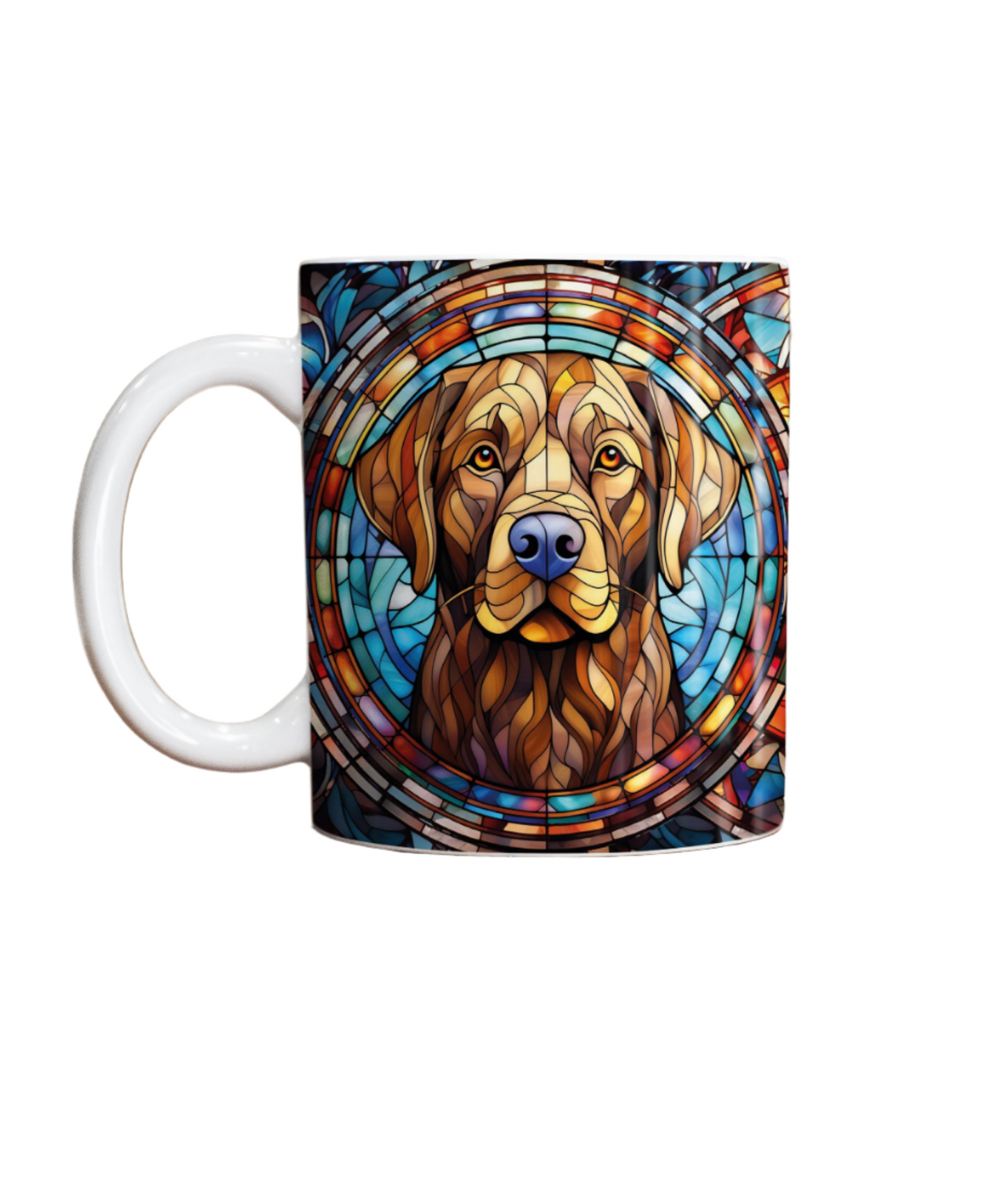 Labrador Chocolate Suncatcher Artwork Ceramic Mug